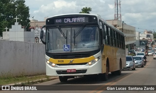 Empresa de Transporte São Judas Tadeu 3420 na cidade de Rio Branco, Acre, Brasil, por Gian Lucas  Santana Zardo. Número da foto: #7126040.