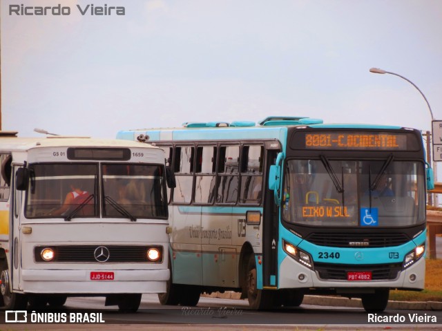 UTB - União Transporte Brasília 2340 na cidade de Santa Maria, Distrito Federal, Brasil, por Ricardo Vieira. ID da foto: 7127040.