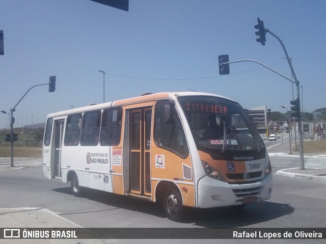 Transunião Transportes 3 6507 na cidade de São Paulo, São Paulo, Brasil, por Rafael Lopes de Oliveira. ID da foto: 7126116.