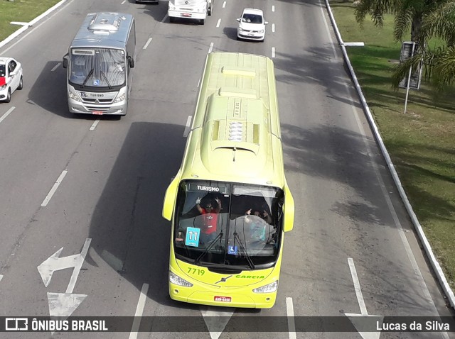 Viação Garcia 7719 na cidade de Florianópolis, Santa Catarina, Brasil, por Lucas da Silva. ID da foto: 7127210.