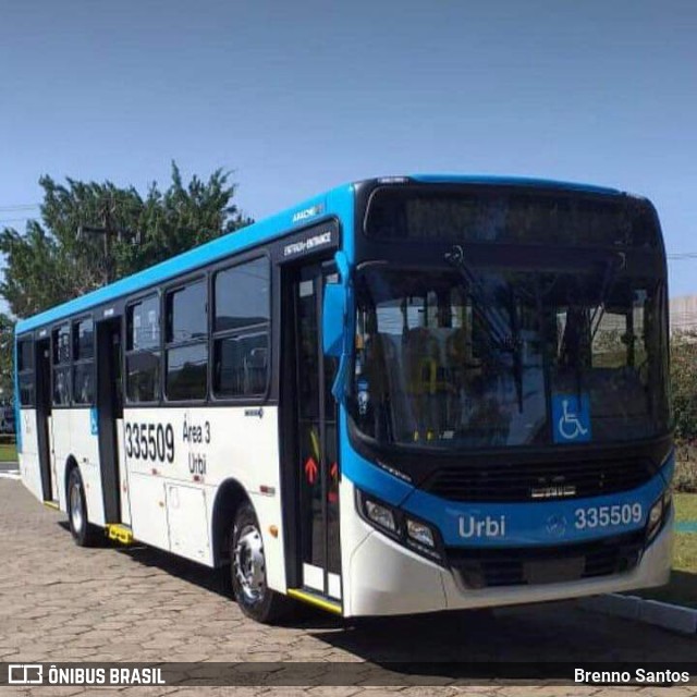 Urbi Mobilidade Urbana 335509 na cidade de Botucatu, São Paulo, Brasil, por Brenno Santos. ID da foto: 7125422.