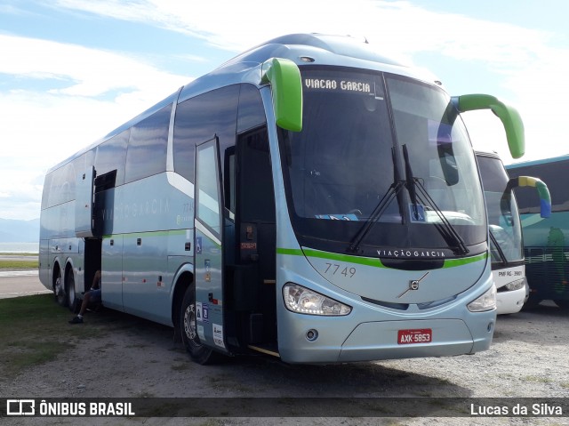 Viação Garcia 7749 na cidade de Florianópolis, Santa Catarina, Brasil, por Lucas da Silva. ID da foto: 7127189.