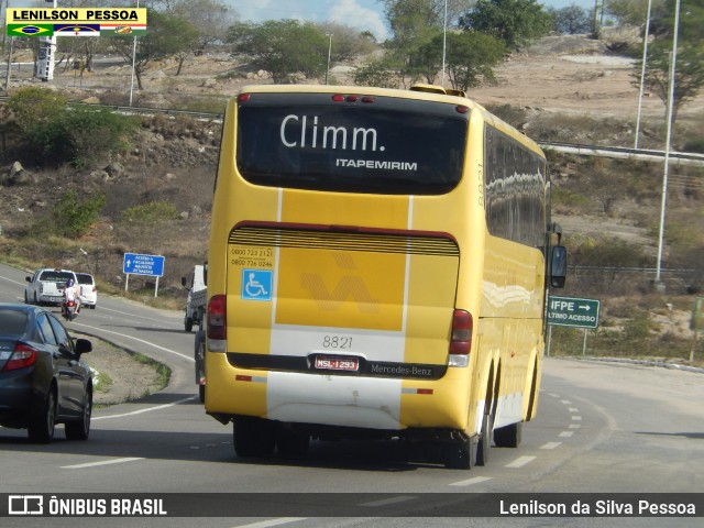 Viação Itapemirim 8821 na cidade de Caruaru, Pernambuco, Brasil, por Lenilson da Silva Pessoa. ID da foto: 7127580.