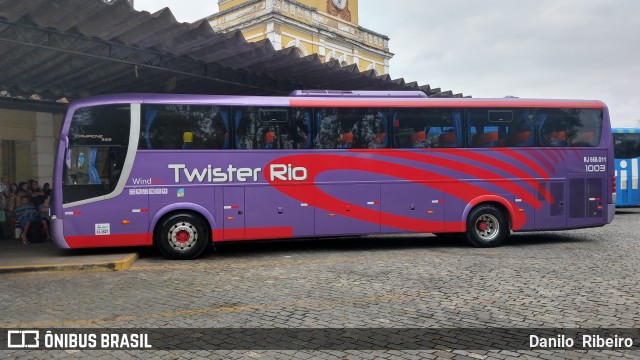 Twister Rio Transporte e Turismo 1003 na cidade de Valença, Rio de Janeiro, Brasil, por Danilo  Ribeiro. ID da foto: 7126780.