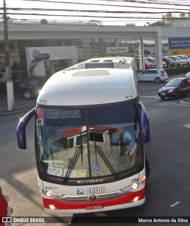 Breda Transportes e Serviços 1748 na cidade de São Bernardo do Campo, São Paulo, Brasil, por Marco Antonio da Silva. ID da foto: 7129287.