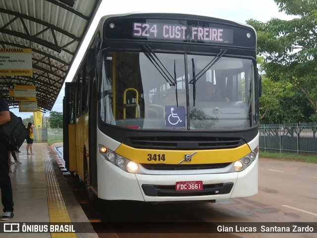 Empresa de Transporte São Judas Tadeu 3414 na cidade de Rio Branco, Acre, Brasil, por Gian Lucas  Santana Zardo. ID da foto: 7129219.