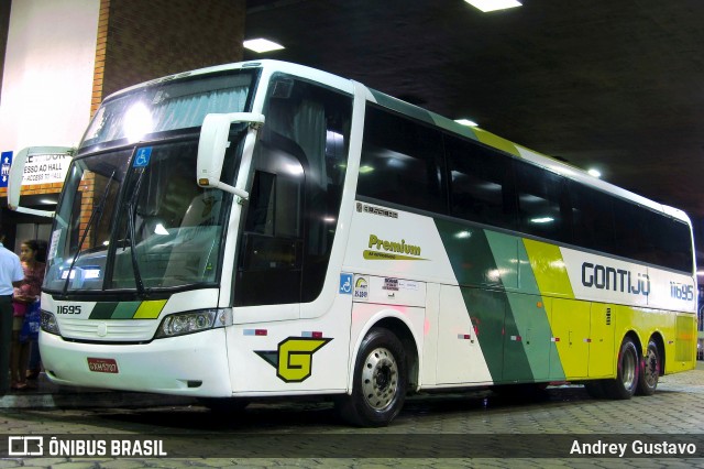 Empresa Gontijo de Transportes 11695 na cidade de Belo Horizonte, Minas Gerais, Brasil, por Andrey Gustavo. ID da foto: 7129469.