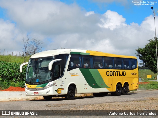 Empresa Gontijo de Transportes 19100 na cidade de João Monlevade, Minas Gerais, Brasil, por Antonio Carlos Fernandes. ID da foto: 7128403.