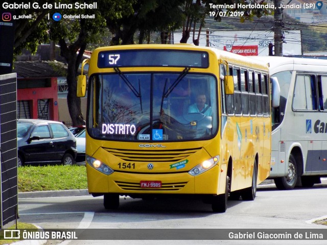 Viação Leme 1541 na cidade de Jundiaí, São Paulo, Brasil, por Gabriel Giacomin de Lima. ID da foto: 7130358.