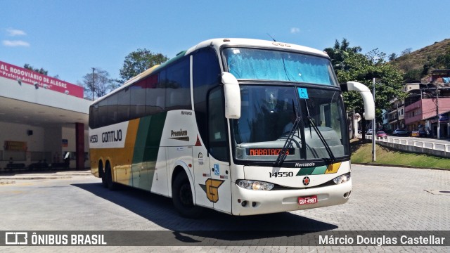 Empresa Gontijo de Transportes 14550 na cidade de Alegre, Espírito Santo, Brasil, por Márcio Douglas Castellar. Número da foto: #7130331.
