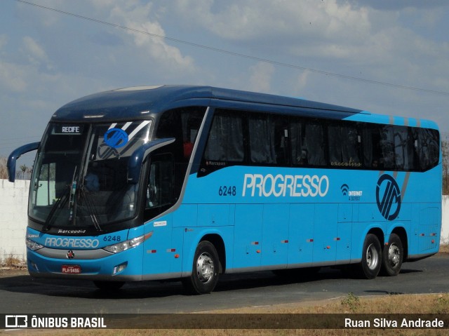 Auto Viação Progresso 6248 na cidade de Teresina, Piauí, Brasil, por Ruan Silva Andrade. Número da foto: #7130640.