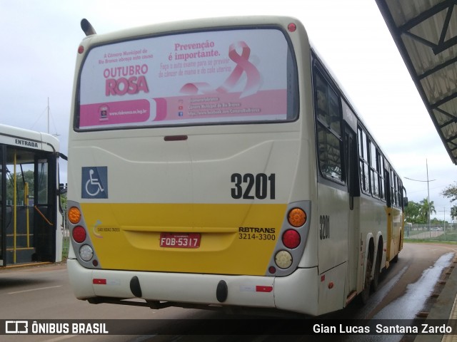 Empresa de Transporte São Judas Tadeu 3201 na cidade de Rio Branco, Acre, Brasil, por Gian Lucas  Santana Zardo. ID da foto: 7129260.