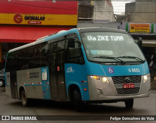 Cooper Líder > A2 Transportes 6 8653 na cidade de São Paulo, São Paulo, Brasil, por Felipe Goncalves do Vale. Número da foto: #7129088.