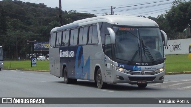 Transtusa - Transporte e Turismo Santo Antônio 138 na cidade de Joinville, Santa Catarina, Brasil, por Vinicius Petris. Número da foto: #7130689.