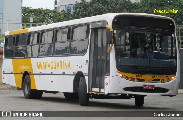 Viação Araguarina 3145 na cidade de Goiânia, Goiás, Brasil, por Carlos Júnior. ID da foto: 7195379.