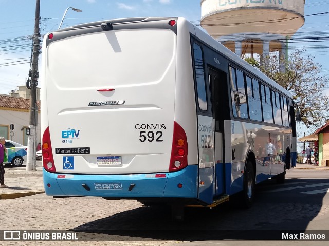 Empresa de Transporte Coletivo Viamão 592 na cidade de Viamão, Rio Grande do Sul, Brasil, por Max Ramos. ID da foto: 7194011.