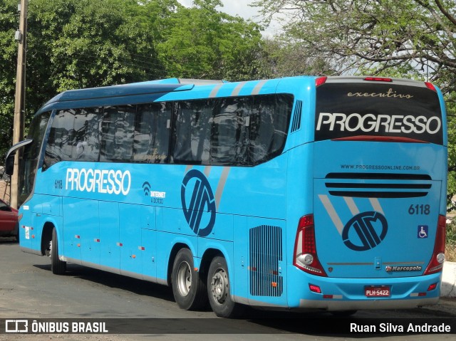 Auto Viação Progresso 6118 na cidade de Teresina, Piauí, Brasil, por Ruan Silva Andrade. Número da foto: #7194800.