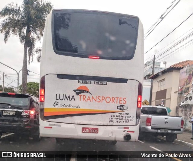 Luma Transportes 3335 na cidade de Ibiá, Minas Gerais, Brasil, por Vicente de Paulo Alves. ID da foto: 7194279.