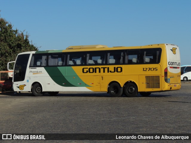 Empresa Gontijo de Transportes 12705 na cidade de Vitória da Conquista, Bahia, Brasil, por Leonardo Chaves de Albuquerque. ID da foto: 7193936.