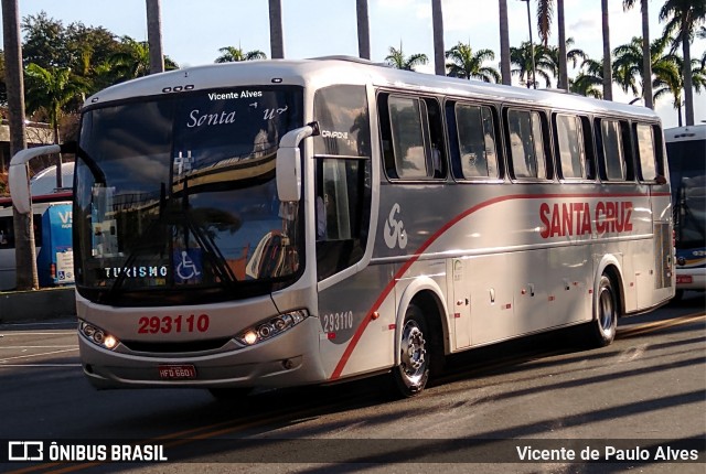 Viação Santa Cruz 293110 na cidade de Aparecida, São Paulo, Brasil, por Vicente de Paulo Alves. ID da foto: 7195400.