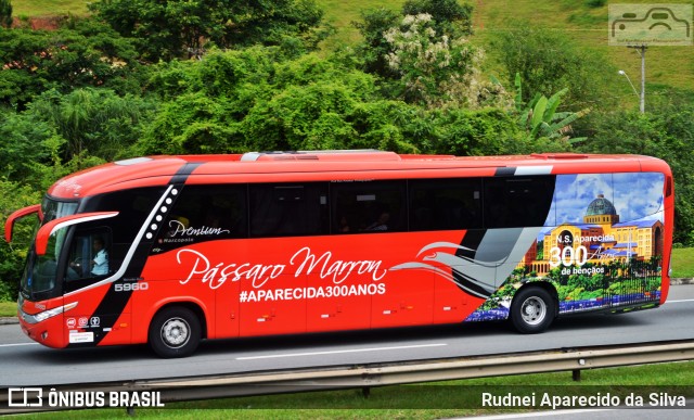 Empresa de Ônibus Pássaro Marron 5960 na cidade de Santa Isabel, São Paulo, Brasil, por Rudnei Aparecido da Silva. Número da foto: #7221496.