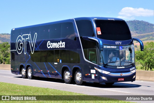 Viação Cometa 15300 na cidade de Roseira, São Paulo, Brasil, por Adriano Duarte. ID da foto: 7218997.