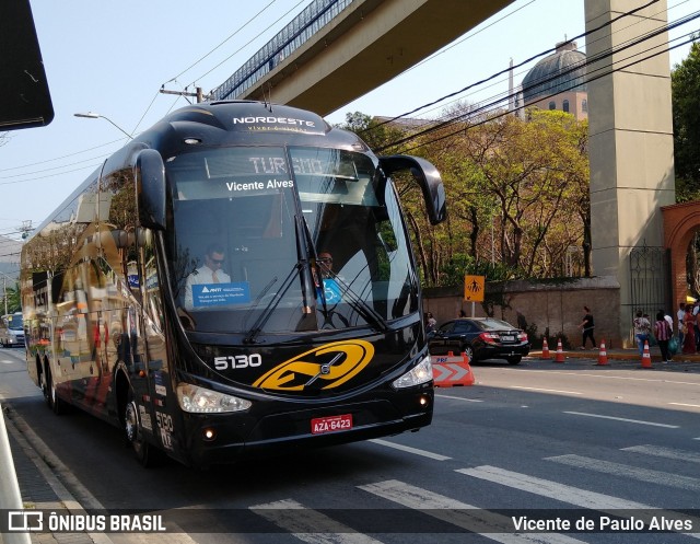 Expresso Nordeste 5130 na cidade de Aparecida, São Paulo, Brasil, por Vicente de Paulo Alves. ID da foto: 7221395.