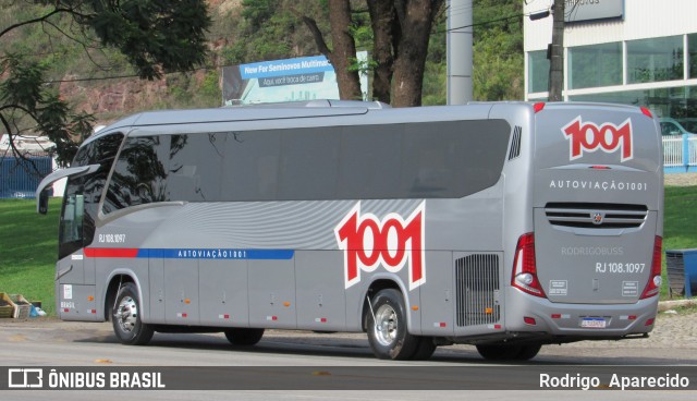 Auto Viação 1001 RJ 108.1097 na cidade de Conselheiro Lafaiete, Minas Gerais, Brasil, por Rodrigo  Aparecido. ID da foto: 7219413.