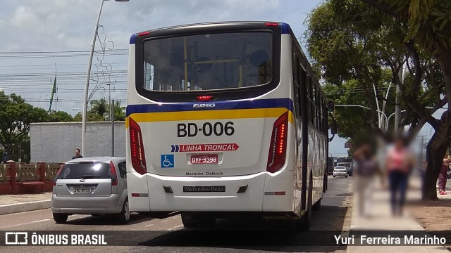 Belém Rio Transportes BD-006 na cidade de Belém, Pará, Brasil, por Yuri Ferreira Marinho. Número da foto: #7220110.