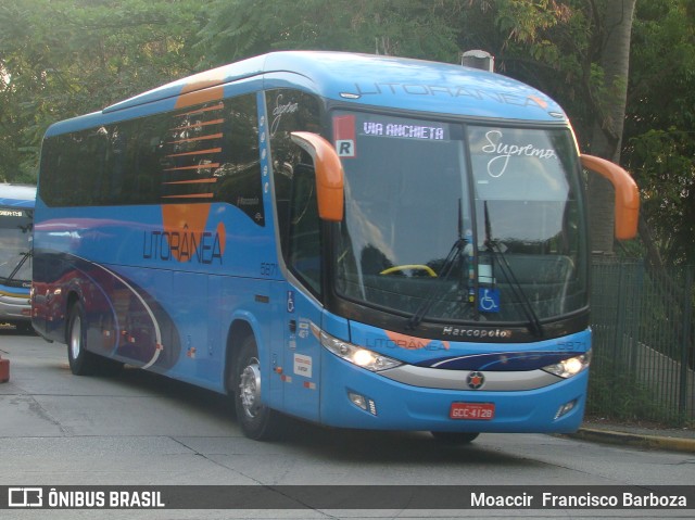 Litorânea Transportes Coletivos 5871 na cidade de São Paulo, São Paulo, Brasil, por Moaccir  Francisco Barboza. Número da foto: #7221337.