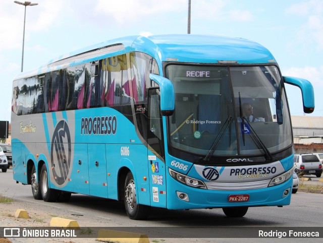 Auto Viação Progresso 6086 na cidade de Maceió, Alagoas, Brasil, por Rodrigo Fonseca. Número da foto: #7219834.
