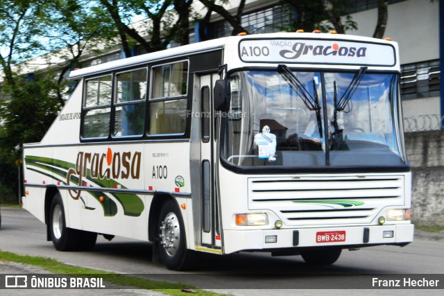 Viação Graciosa A100 na cidade de Curitiba, Paraná, Brasil, por Franz Hecher. ID da foto: 7220944.