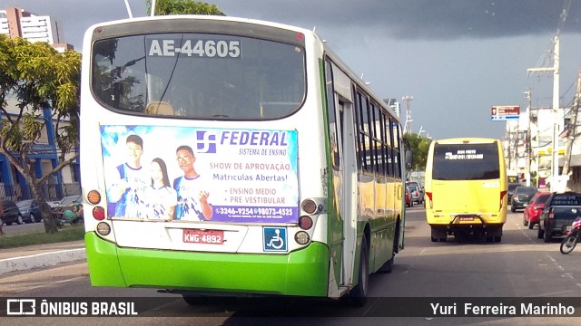Transurb AE-44605 na cidade de Belém, Pará, Brasil, por Yuri Ferreira Marinho. Número da foto: #7220125.