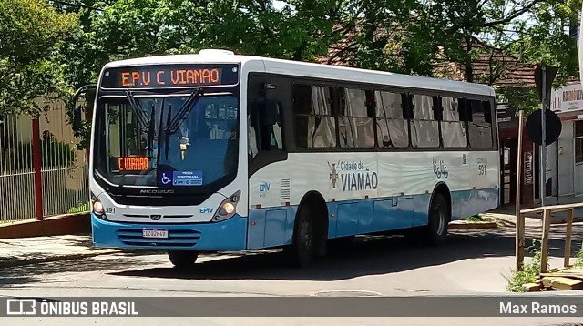 Empresa de Transporte Coletivo Viamão 591 na cidade de Viamão, Rio Grande do Sul, Brasil, por Max Ramos. Número da foto: #7222969.