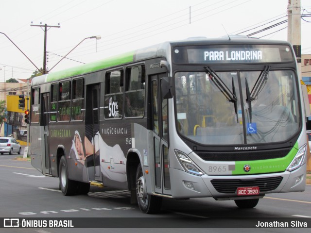 Viação Garcia 8965 na cidade de Londrina, Paraná, Brasil, por Jonathan Silva. ID da foto: 7223599.