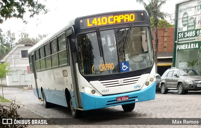 Empresa de Transporte Coletivo Viamão 1027 na cidade de Viamão, Rio Grande do Sul, Brasil, por Max Ramos. ID da foto: 7226755.