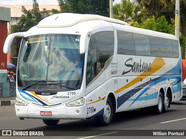 Empresas de Transportes Santana e São Paulo 2700 na cidade de Feira de Santana, Bahia, Brasil, por Willian Pontual. ID da foto: 7229003.