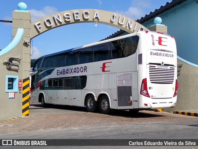 Expresso Embaixador 608 na cidade de Pelotas, Rio Grande do Sul, Brasil, por Carlos Eduardo Vieira da Silva. ID da foto: 7226885.