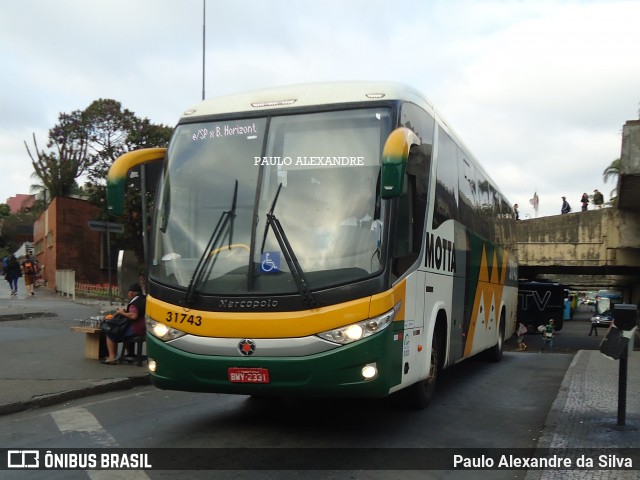 Viação Motta 31743 na cidade de Belo Horizonte, Minas Gerais, Brasil, por Paulo Alexandre da Silva. ID da foto: 7228150.