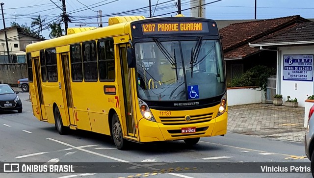 Gidion Transporte e Turismo 11120 na cidade de Joinville, Santa Catarina, Brasil, por Vinicius Petris. Número da foto: #7227085.