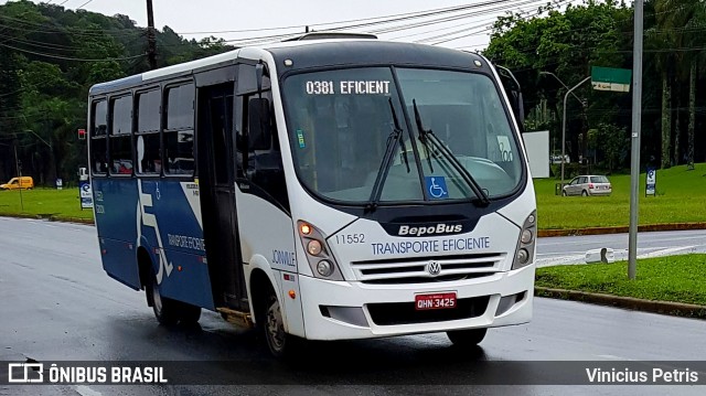 Gidion Transporte e Turismo 11552 na cidade de Joinville, Santa Catarina, Brasil, por Vinicius Petris. Número da foto: #7227066.