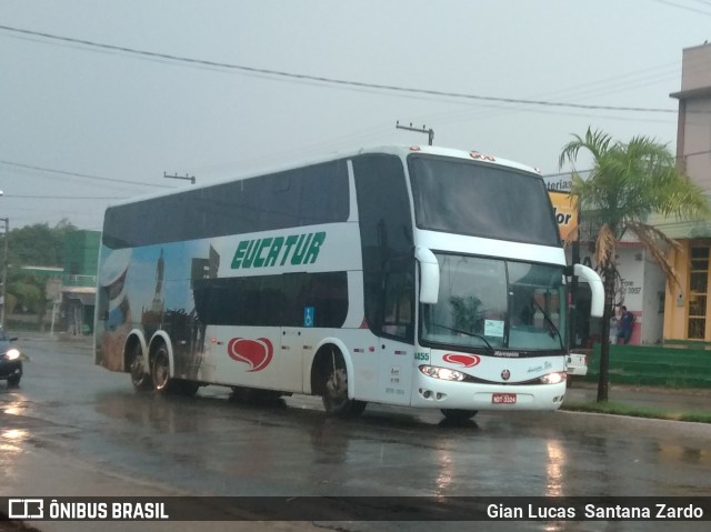 Eucatur - Empresa União Cascavel de Transportes e Turismo 4455 na cidade de Ji-Paraná, Rondônia, Brasil, por Gian Lucas  Santana Zardo. ID da foto: 7226207.