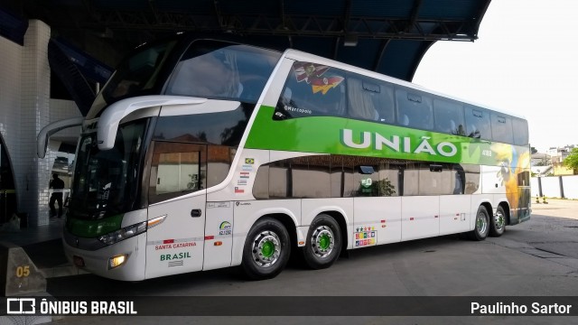 Empresa União de Transportes 4188 na cidade de Tubarão, Santa Catarina, Brasil, por Paulinho Sartor. ID da foto: 7228470.