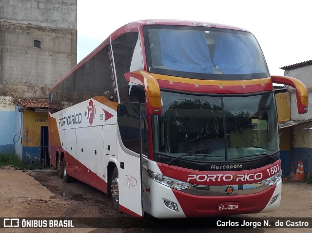 Auto Viação Porto Rico 1501 na cidade de Parauapebas, Pará, Brasil, por Carlos Jorge N.  de Castro. ID da foto: 7226211.