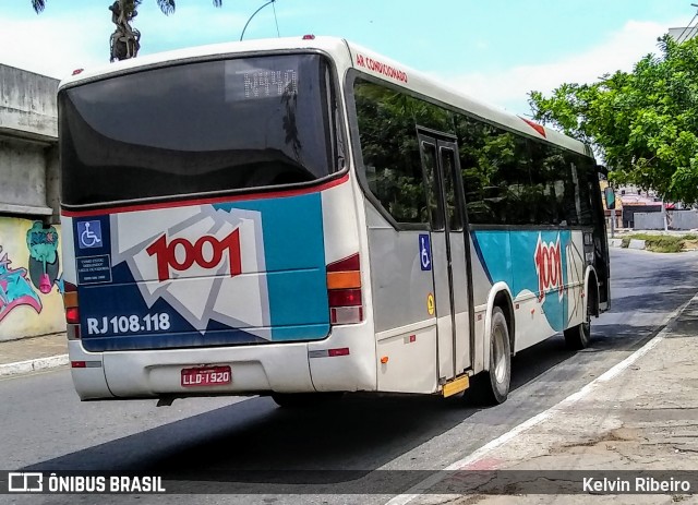 Auto Viação 1001 RJ 108.118 na cidade de Campos dos Goytacazes, Rio de Janeiro, Brasil, por Kelvin Ribeiro. ID da foto: 7226303.