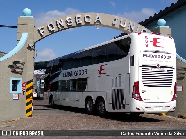 Expresso Embaixador 609 na cidade de Pelotas, Rio Grande do Sul, Brasil, por Carlos Eduardo Vieira da Silva. Número da foto: #7226883.