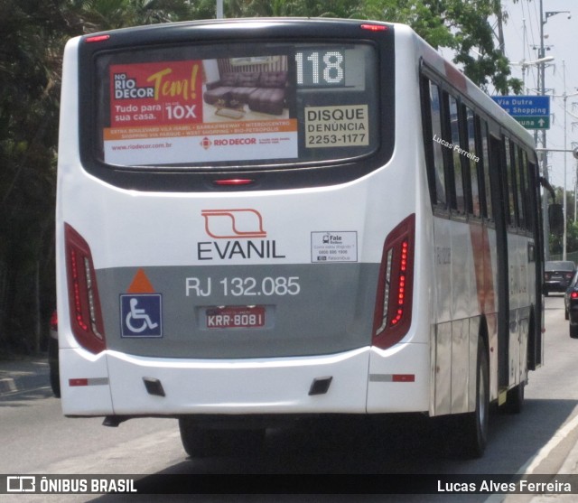 Evanil Transportes e Turismo RJ 132.085 na cidade de Nova Iguaçu, Rio de Janeiro, Brasil, por Lucas Alves Ferreira. Número da foto: #7228356.