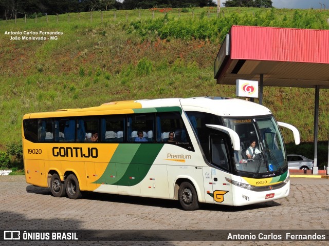 Empresa Gontijo de Transportes 19020 na cidade de João Monlevade, Minas Gerais, Brasil, por Antonio Carlos Fernandes. ID da foto: 7229816.