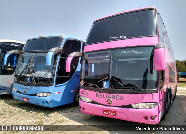 Reliance Transportes 0708 na cidade de Aparecida, São Paulo, Brasil, por Vicente de Paulo Alves. ID da foto: 7230593.