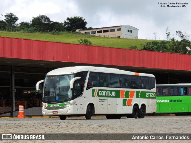 Empresa Gontijo de Transportes 21720 na cidade de João Monlevade, Minas Gerais, Brasil, por Antonio Carlos Fernandes. ID da foto: 7229820.